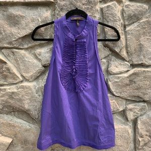 2/$25 BCBGMAXAZRIA Purple Cotton Sleeveless Top